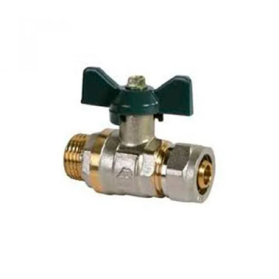 Кран кульовий для МП 16*1/2 РВ WaterPro червоний