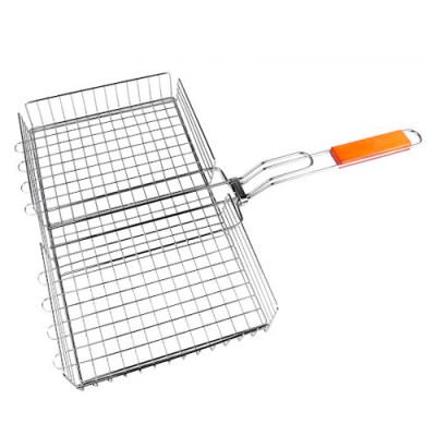 Решітка-гриль 59*45*25*5см метал (2,5мм) дерев`яна ручка /CB1105A