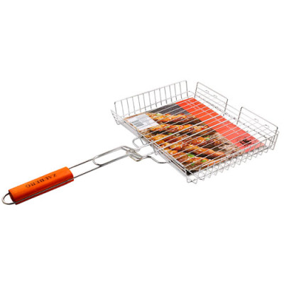 Решітка-гриль 68*35*32*5см метал (2,1мм) дерев`яна ручка /CB1108