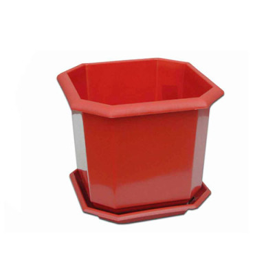 Вазон для квітів восьмигранний №2 d-150мм h-150мм Коричневий