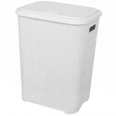 Кошик для білизни 63л візерунчатий ELIF Сірий