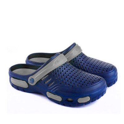 Капці підліток Крокс CD-48 темно/синій-світло/сірий (33-36) 6шт/уп