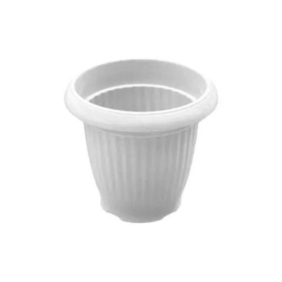 Вазон для квітів підлоговий №3 10л d-255мм h-290мм Білий (К)