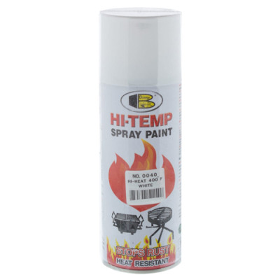 Аерозоль BOSNY ВИСОКОтемпературний білий глянець 400мл/607/0040/ 12шт