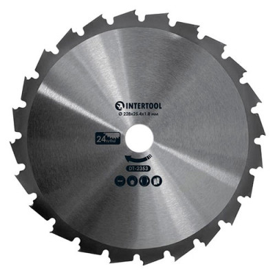 Диски до мотокоси 24Т (25,4мм*228мм) з твердостлавними напайками Інтертул