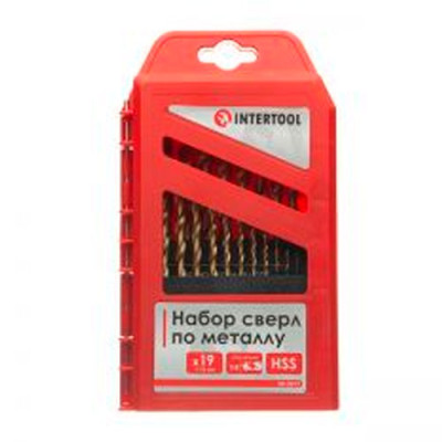 Набір свердел по металу DIN338 HSS 25шт(1мм-13мм) покриття TI
