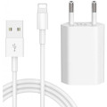 Блок живлення СЗУ iPhone Lightning Gerlax A10L 3A 1USB 15w QC3.0 білий 1м(мереживний зарядний пристрій)