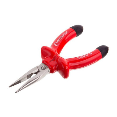 Довгогубці прямі 160мм діелектричні 6150, Cr-V, Інтертул