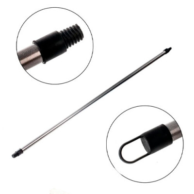 Кий для щітки металевий 125см Бордовий /уп.15шт