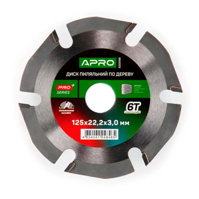 Диск пильн. по дер. з Напайками PRO Апро 125мм*22.2мм*6Т