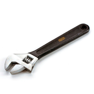 Ключ розвідний 200мм Сr-V (0-25мм) прогумований Сила