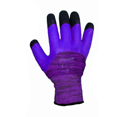 Рукавички DERMAGRIP піна фіолетові, №8 /12шт / ящ. 120пар