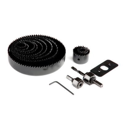 Набір кільцевих пил 16 предметів, глибина 25мм (19/22/25/28/38/44/51/64/76/89/102 /127) Апро