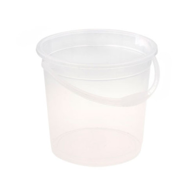Відро 15л п/е харчове прозоре без кришки R Plastic Біле/11501