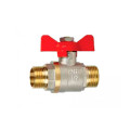 Кран кульовий 1/2 ВЗ метелик SANTAN /pn40 червоний (шар латунь)