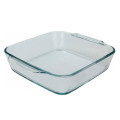 Блюдо квадратне для запікання жароміцне скло 1,1л RED CHERRY