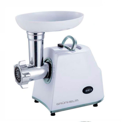 М`ясорубка електрична 1400Вт GRUNHELM AMG145W 2 решітки, насадка для ковбас і кеббе реверс гарантія 1 рік М`ясорубка електрична 1400Вт GRUNHELM AMG145W 2 решітки, насадка для ковбас і кеббе реверс гарантія 1 рік