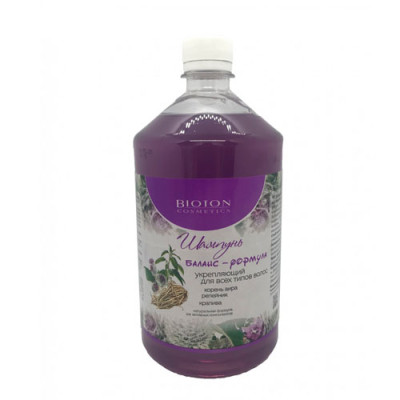 Шампунь баланс-формула BIOTON 1000мл укріпляючий корінь аїру,репях,кропива для всіх типів волосся /уп.8шт