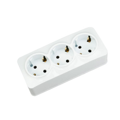 Розетка 3-я з/з зовнішня PROXIMA /739/839/уп.12шт