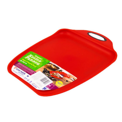 Дошка кухонна обробна пластик Elite 33*23,5 червона