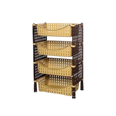 Органайзер для овочів 4-секційна Бамбук Elife Кремовий