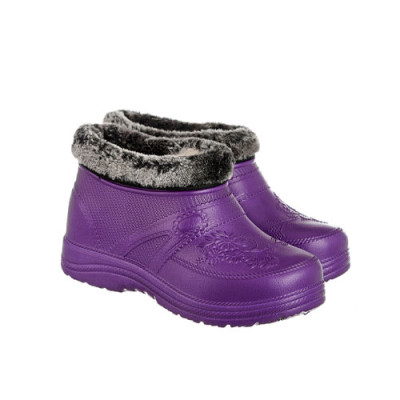 Калоші жін B-38F хутро фіолетові (39-41) 6шт/уп