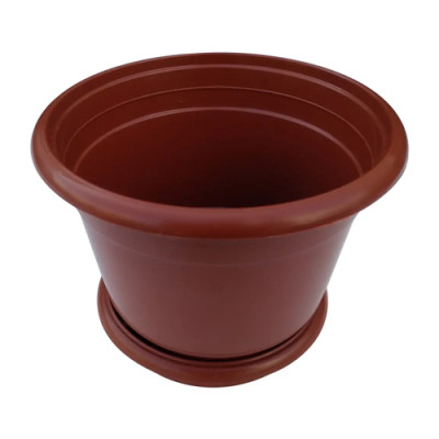 Вазон для квітів 1л d-140мм h-115мм Коричневий