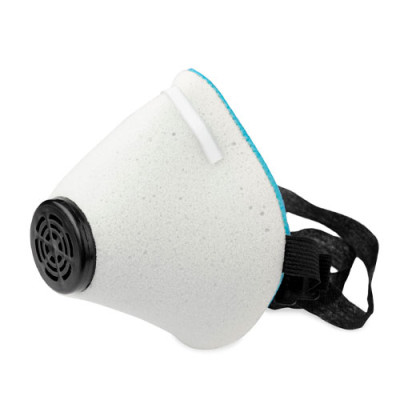 Маска-респіратор У2К біло-блакитний, поролон, 1 клапан на видох Маска-респіратор У2К біло-блакитний, поролон, 1 клапан на видох