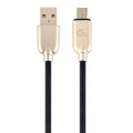 Кабель micro USB 1м Cablexpert Gold 2.1А (CCCPB-M-USB-08G)