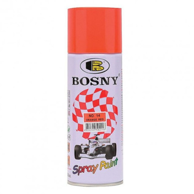 Аерозоль фарба BOSNY 14 помаранчево-червоний 400мл уп 12шт