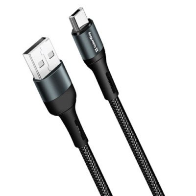 Кабель USB 1м/MicroUSB ColorWay Black 2.4A (CW-CBUM045-BK)