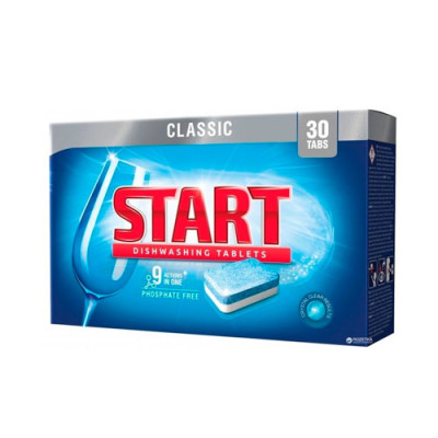 Таблетки для посудомийних машин Start Classic (30шт) /уп.6шт Таблетки для посудомийних машин Start Classic (30шт) /уп.6шт