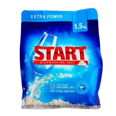 Сіль для посудомийних машин Start 1,5кг /уп.6шт Сіль для посудомийних машин Start 1,5кг /уп.6шт