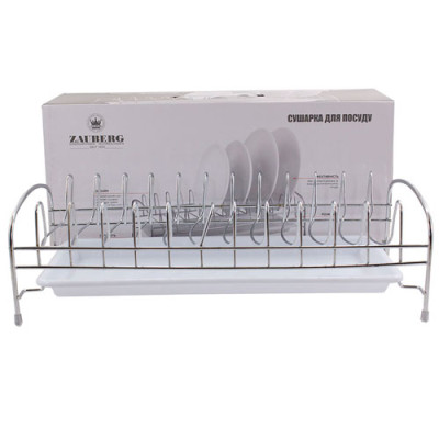 Сушарка для посуду одноярусна нерж. 39*18*11см ZAUBERG /DB10-D001
