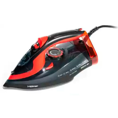 Праска 2500Вт HIC-2538 HOLMER керам.підошва чорна/червона(сервісний центр) Праска 2500Вт HIC-2538 HOLMER керам.підошва чорна/червона(сервісний центр)