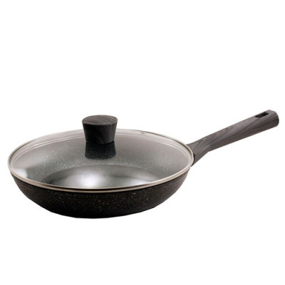 Сковорода з АП/покриттям d=280 з кришкою скло ZAUBERG /QD-FF026