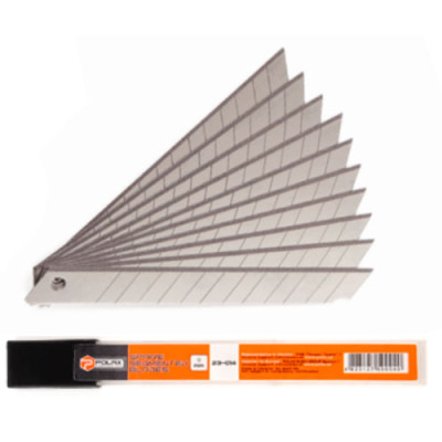 Комплект лез сегментних 9мм (0,4 мм) (уп.10шт) ПОЛАКС /23-014 Комплект лез сегментних 9мм (0,4 мм) (уп.10шт) ПОЛАКС /23-014