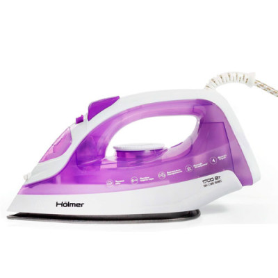 Праска 1700Вт HIT-2020 HOLMER Purple тефлон паровий удар (сервісний центр) Праска 1700Вт HIT-2020 HOLMER Purple тефлон паровий удар (сервісний центр)