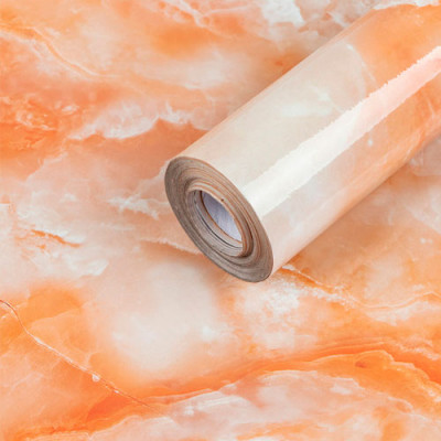 Плівка самокліюча 60см*3м (D) Мармур помаранчевий