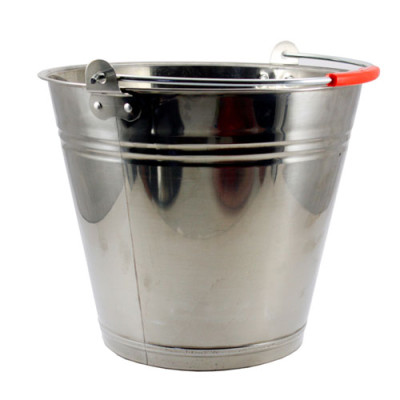 Відро нерж. БЕЗ кришки 8л d.28см пласт.ручка B006-8