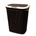 Кошик для білизни 45л плетений Irak Plastik Чорний/LA160