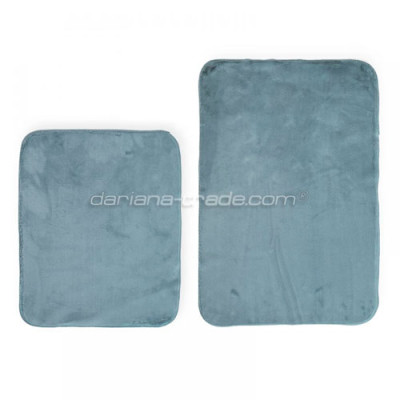 Набір килимків підлогових з еко-хутра Dariana 50*60см/60*90см Moon графітовий