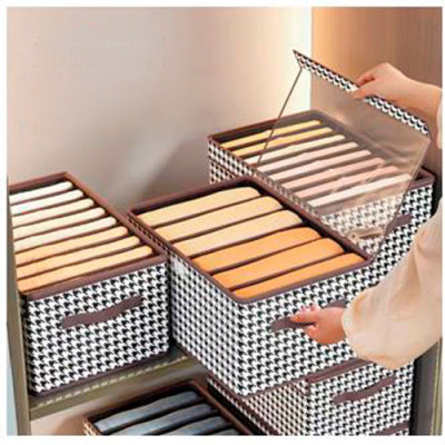 Коробка органайзер для зберігання білизни 7від 44*30*20см /4430207WCJ-BROWN