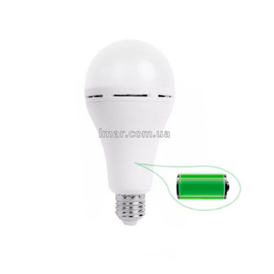 Лампа аварійного освітлення LED 12W E27 6500К вбудований акумулятор/LMR1023-10 (без гарантії)