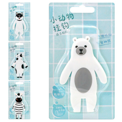 Гачки на липучці 11,5*7см Animals для ключів/речей /WW01220