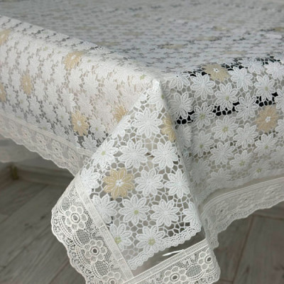 Скатертина ПВХ 140см*220см Lace кайма