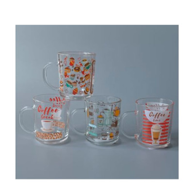 Чашка скло 240мл Кава Мікс /уп.12шт