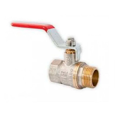 Кран кульовий 3/4 ВЗ ручка ZEGOR червоний (шар латунь)