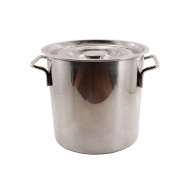 Каструля нерж.цил. 10л. нерж. кришка / B008-10