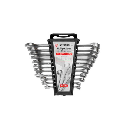 Набір ключів комбінований 7 - 19мм  Cr-V (11шт)